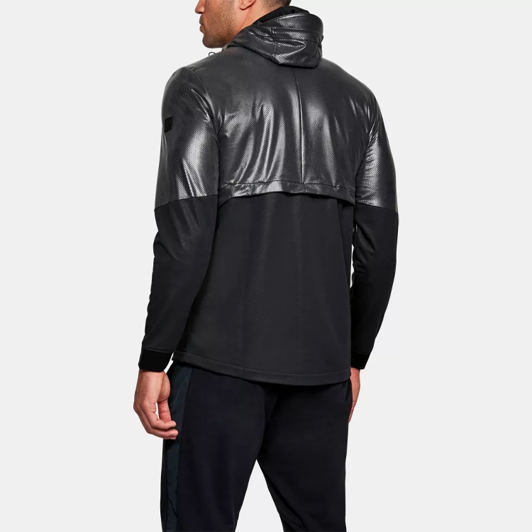 Under Armour Hybrid Windbreaker Jacket Black — фото 5