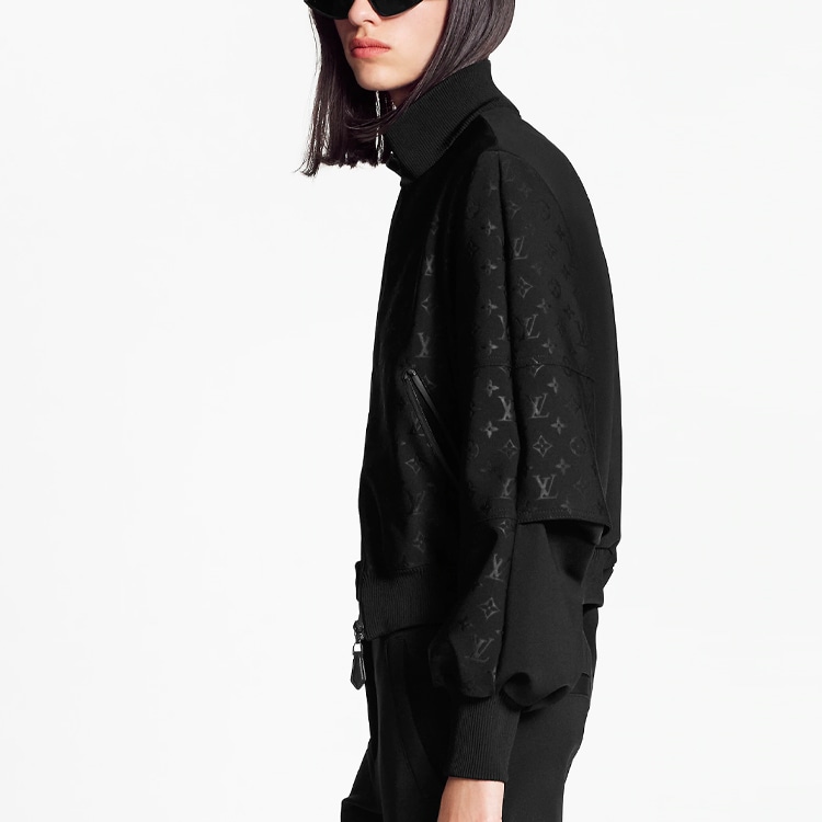 Louis Vuitton SS21 Embossed Zip Jacket Black — фото 3