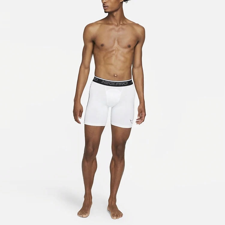 Nike Pro Dri-FIT Shorts White — фото 1