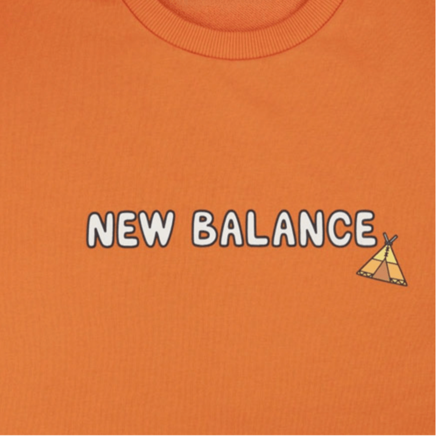 New Balance x JHI Cartoon Print Crewneck Sweatshirt Orange — фото 2