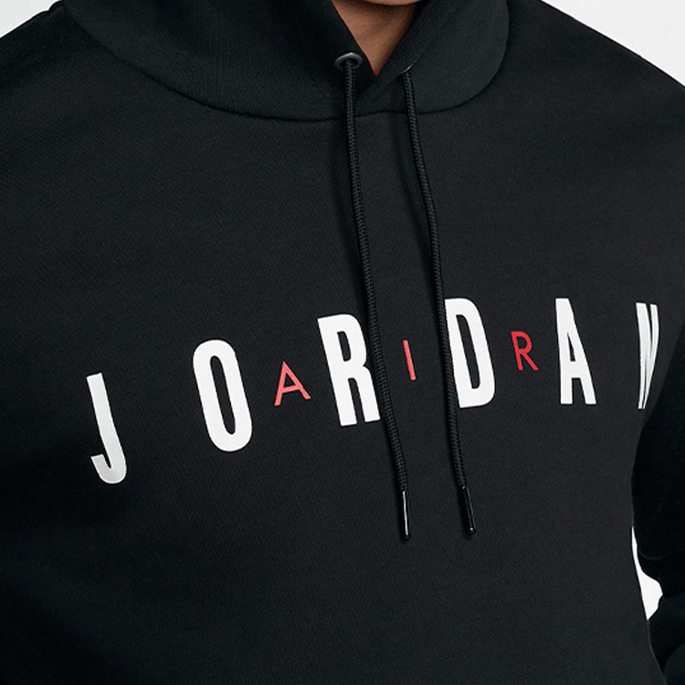 Jordan Air Flight Fleece Hoodie Black — фото 4
