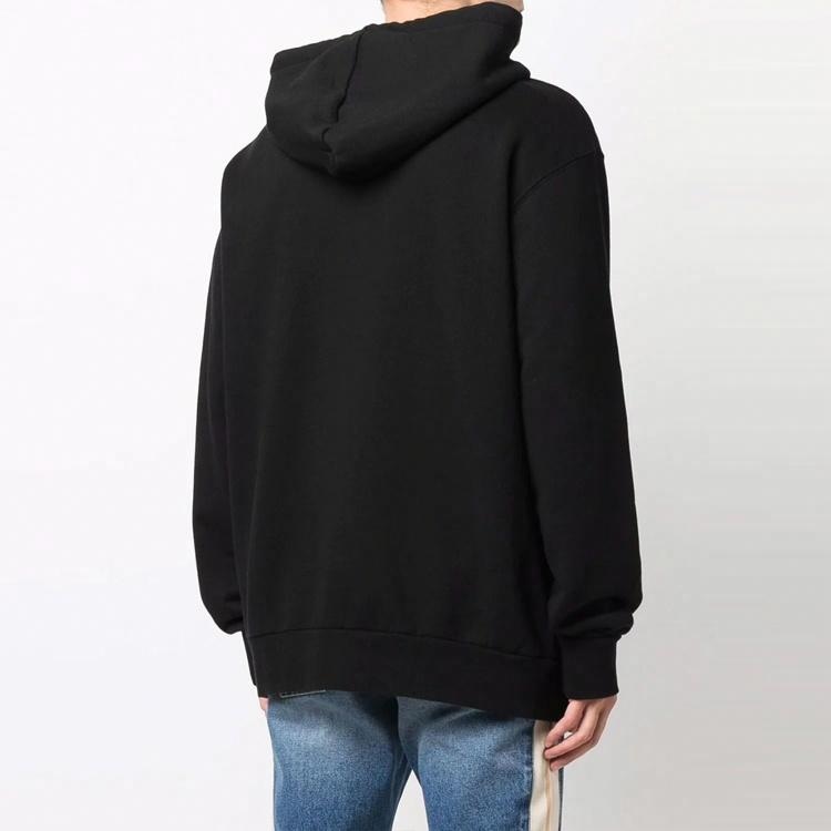 Palm Angels FW21 Spray Heart Logo Hoodie Black — фото 3