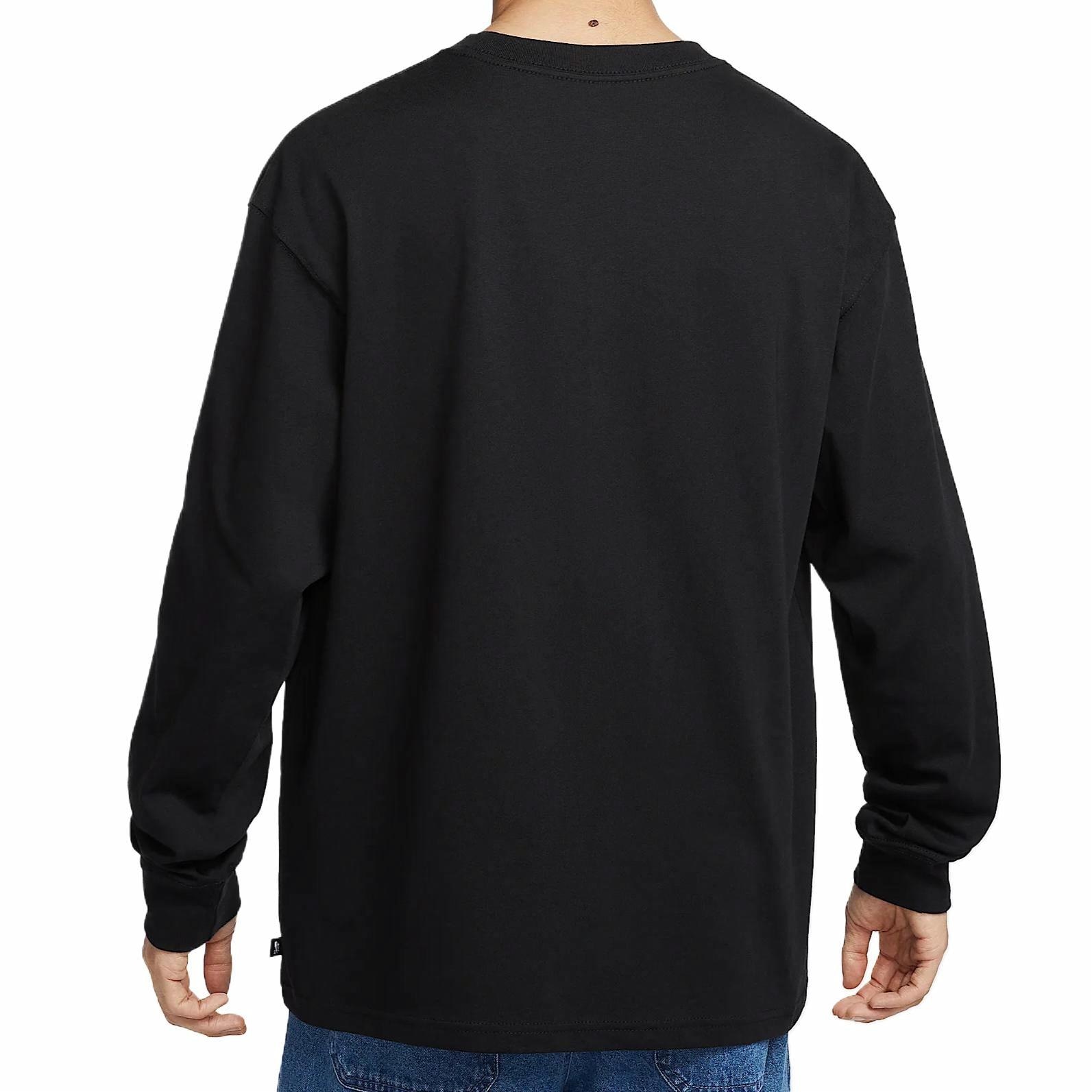 Nike SB Long Sleeve Tee Black — фото 3