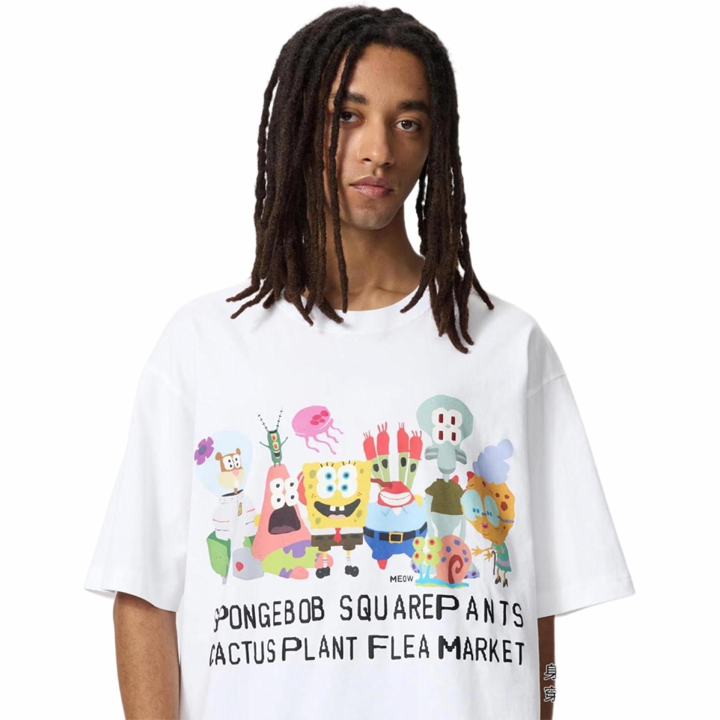 Uniqlo x CPFM x SpongeBob Tee White — фото 3