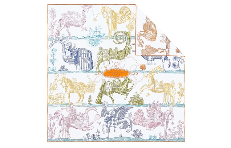 Hermes Magic Horse Rider 90cm Scarf