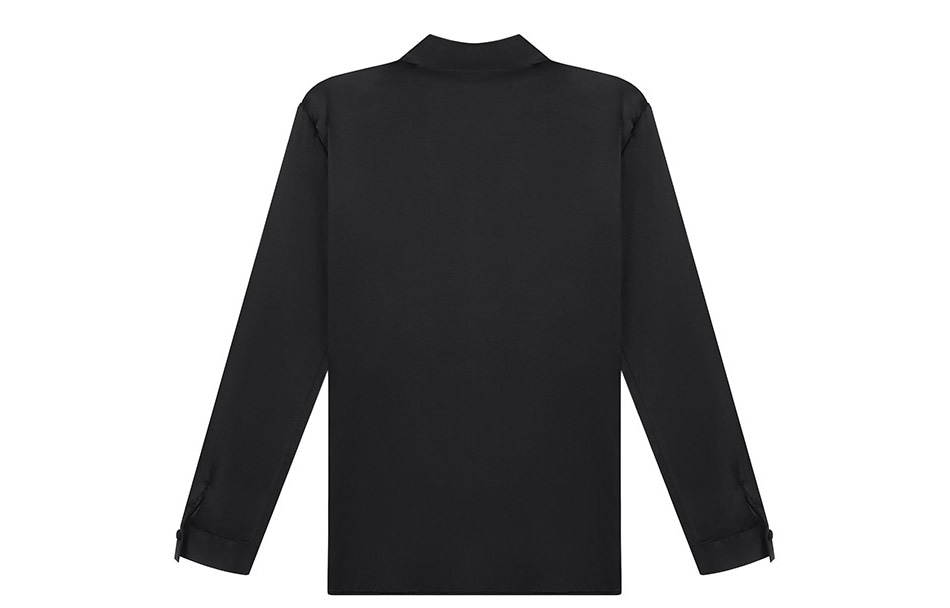 Emporio Armani FW21 Black Silk Shirt — фото 1