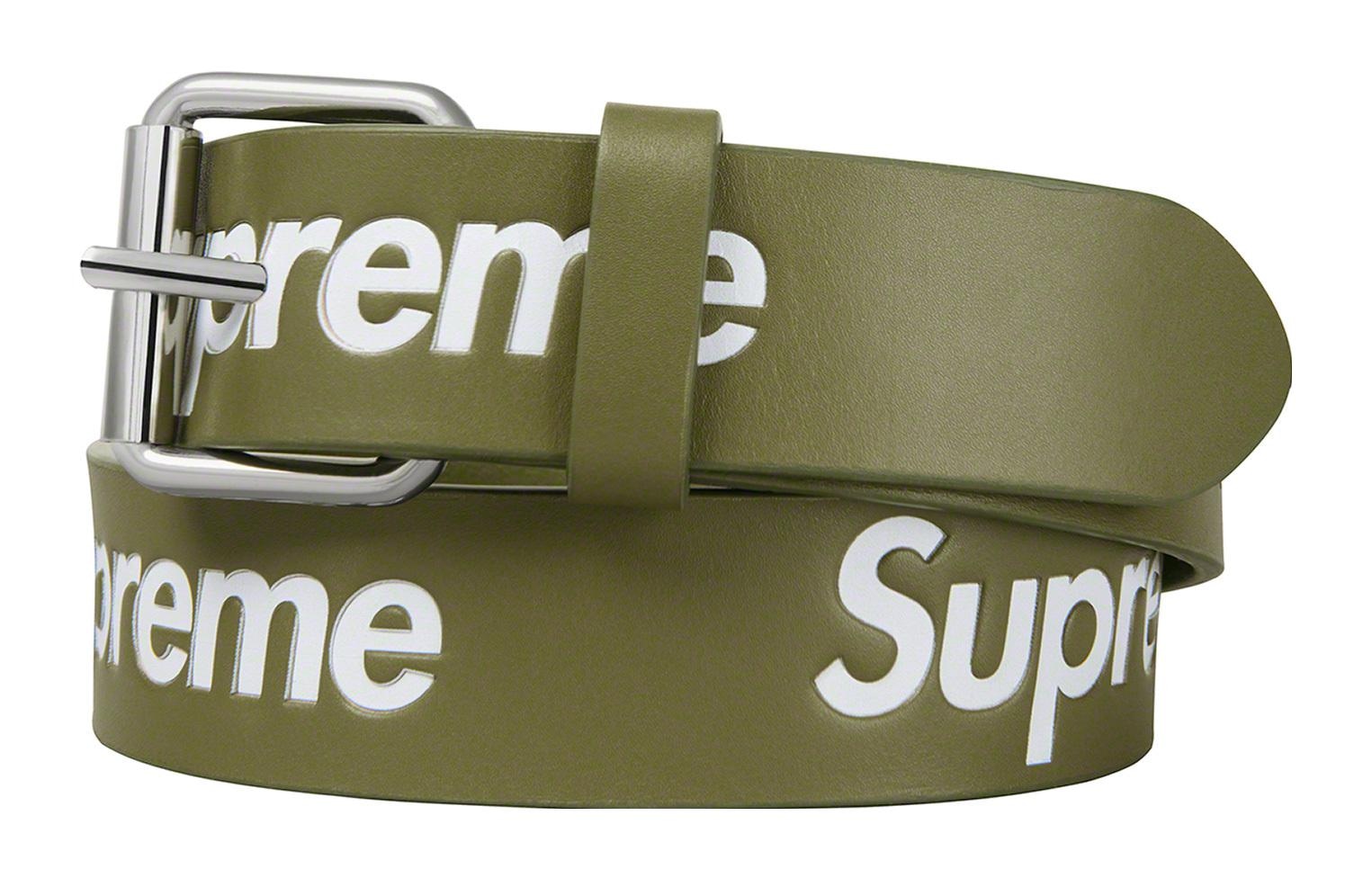 Supreme Repeat Leather Belt — фото 1