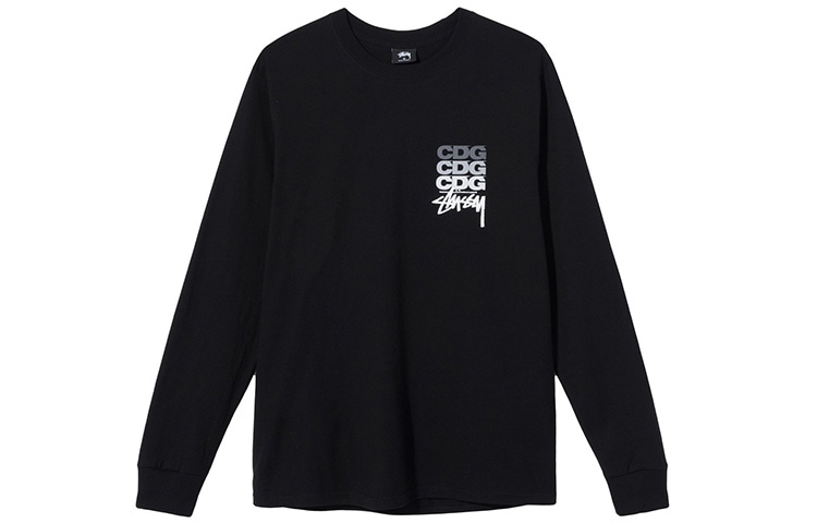 Stussy x CDG 40th Anniversary Logo Long Sleeve Tee — фото 1