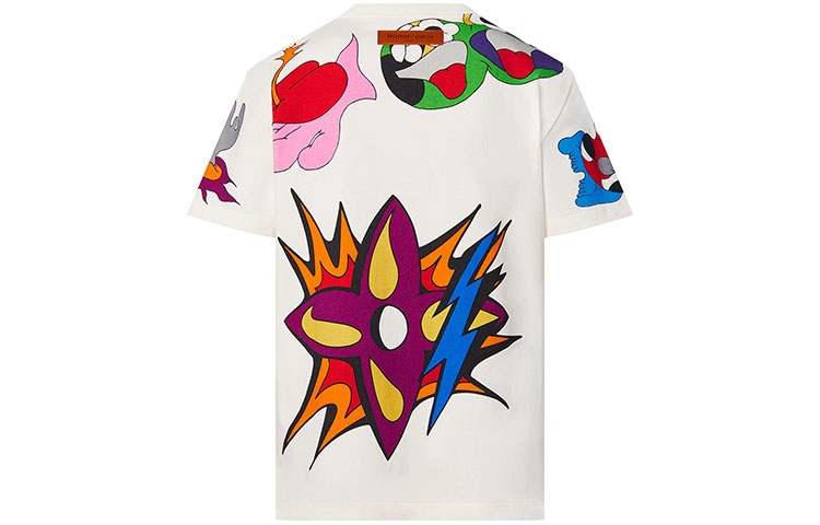 Louis Vuitton SS21 Cartoon Logo T-Shirt White — фото 1
