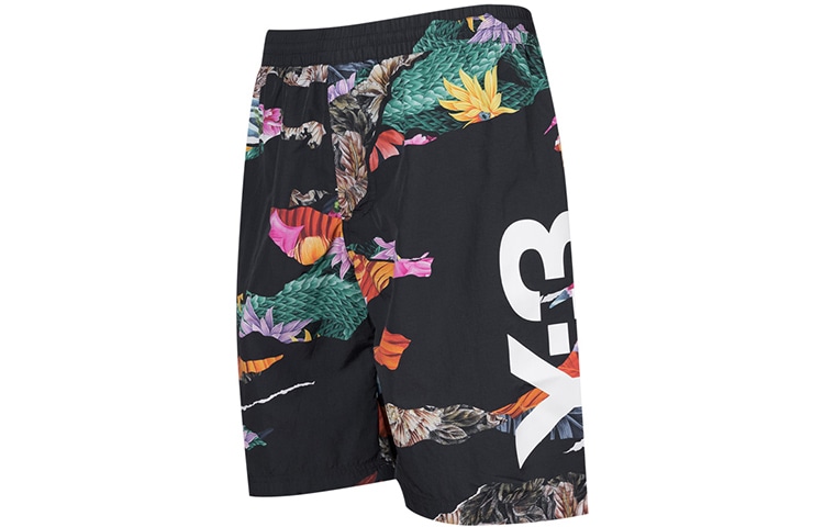 Y-3 SS22 Large Logo Floral Swim Shorts — фото 2