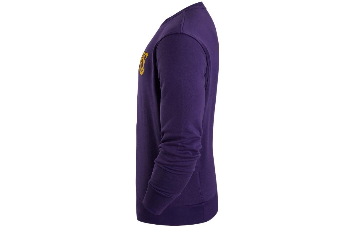 Jordan NBA Los Angeles Lakers Crewneck Sweatshirt Purple — фото 2