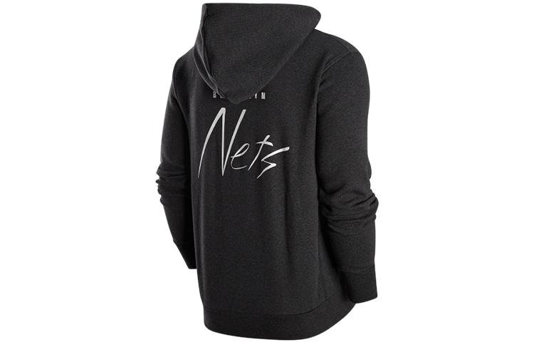 Nike Courtside Hoodie Black Grey — фото 1