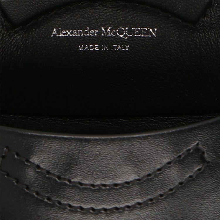 Alexander McQueen Mini Bucket Bag Black — фото 4