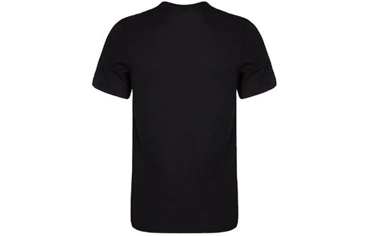 Jordan Logo Print Crewneck T-Shirt Black — фото 1