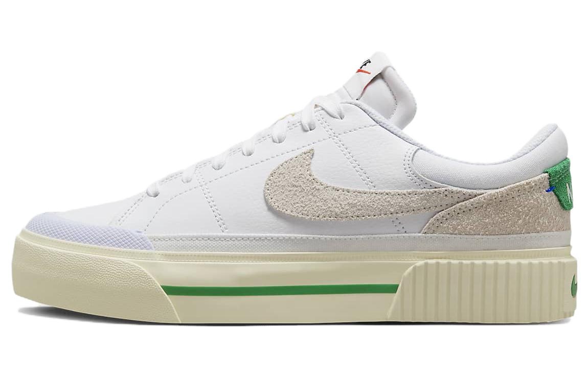 Nike Court Legacy Lift White Green — фото 6