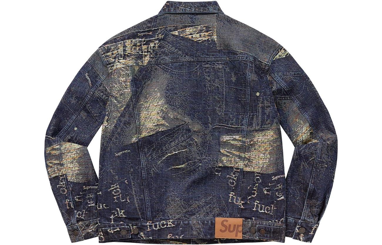 Supreme Archive Denim Jacquard Trucker Jacket — фото 1