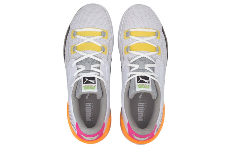 Puma Clyde Hardwood Retro Fantasy White Orange — фото 8