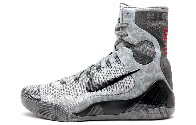 Nike Kobe 9 Elite High Basketball Gray Black — фото 5