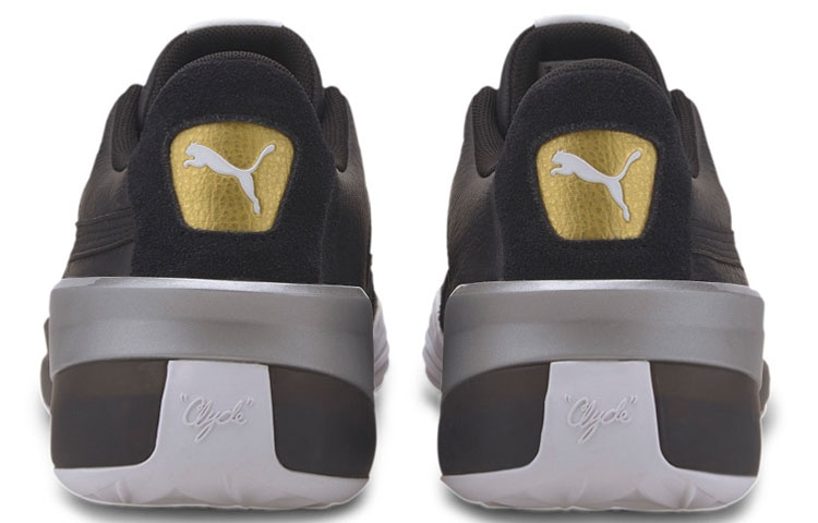 Puma Clyde Hardwood Black Gold — фото 8
