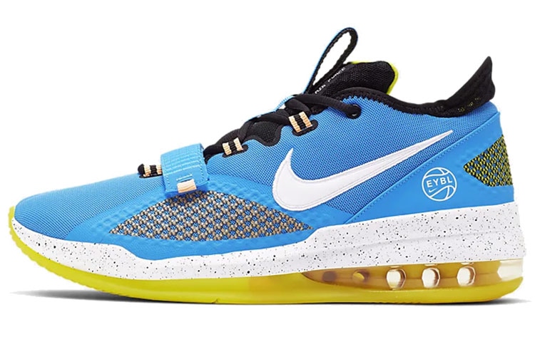 Nike Air Force Max Low Blue Yellow — фото 5