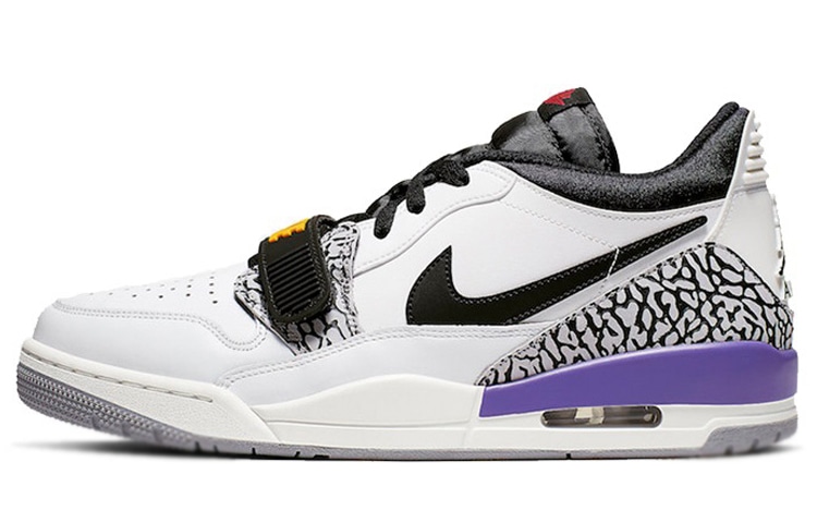 Jordan Legacy 312 Low White Yellow Purple — фото 6