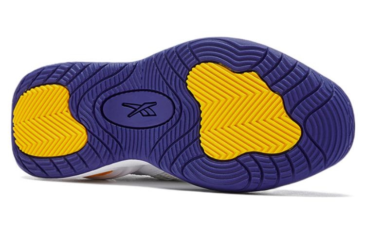 Reebok Solution Mid White Purple — фото 9