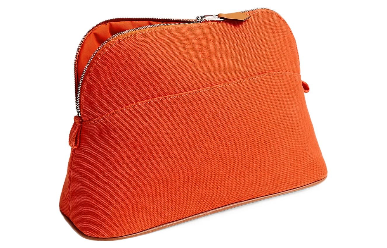 Сумки HERMES/爱马仕 Hermes Bolide Medium Canvas Pouch Orange