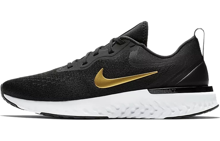 Nike Odyssey React Flyknit Black Gold — фото 5