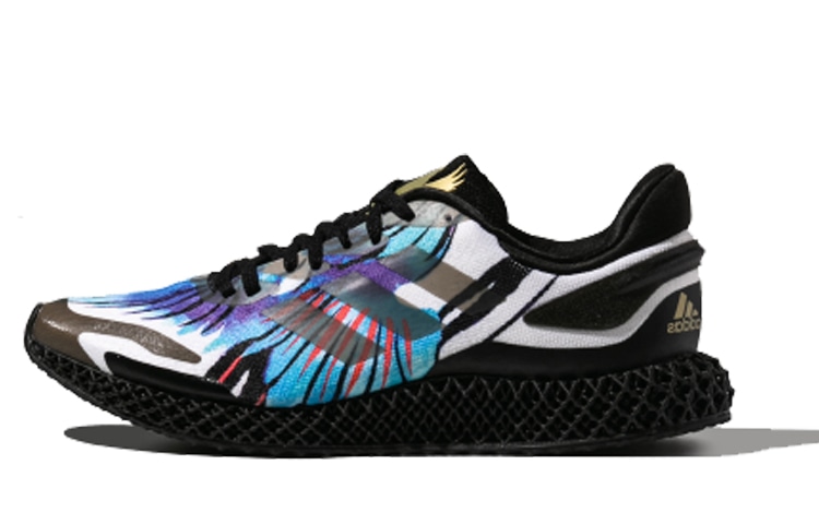 Adidas 4D Run 1.0 Black White Blue — фото 5