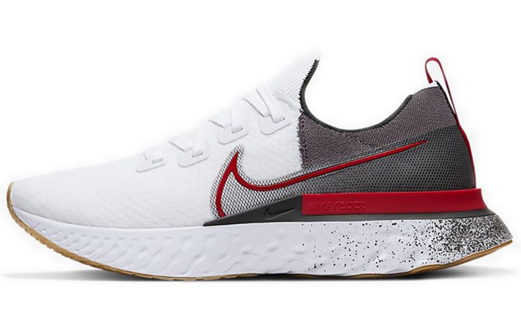 Nike React Infinity Run Flyknit 1 White Red — фото 6