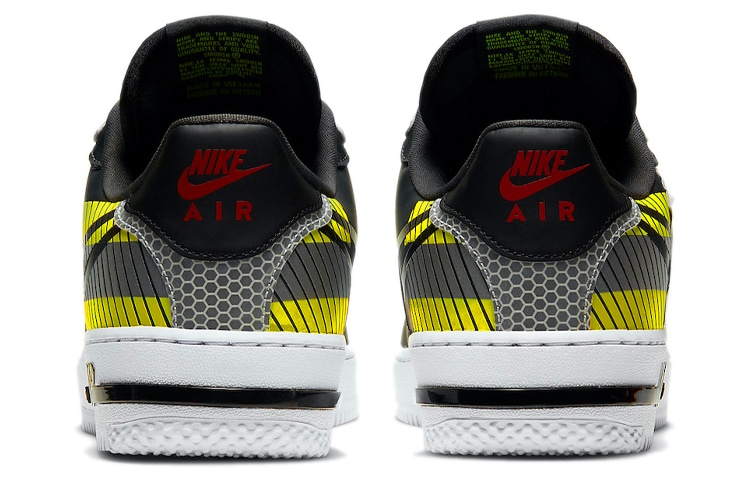 Nike Air Force 1 Low React Black Yellow — фото 10
