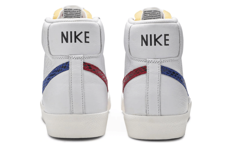 Nike Blazer Mid White Red Blue Snake — фото 8