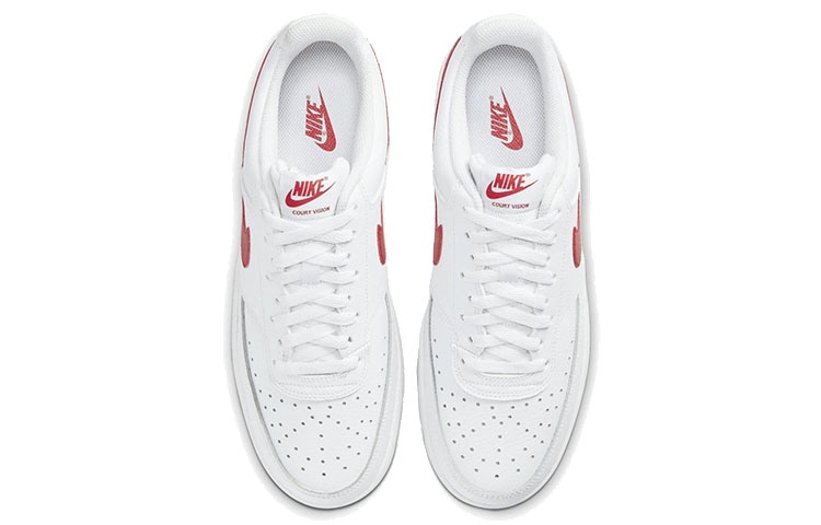 Nike Court Vision Low White Red — фото 8