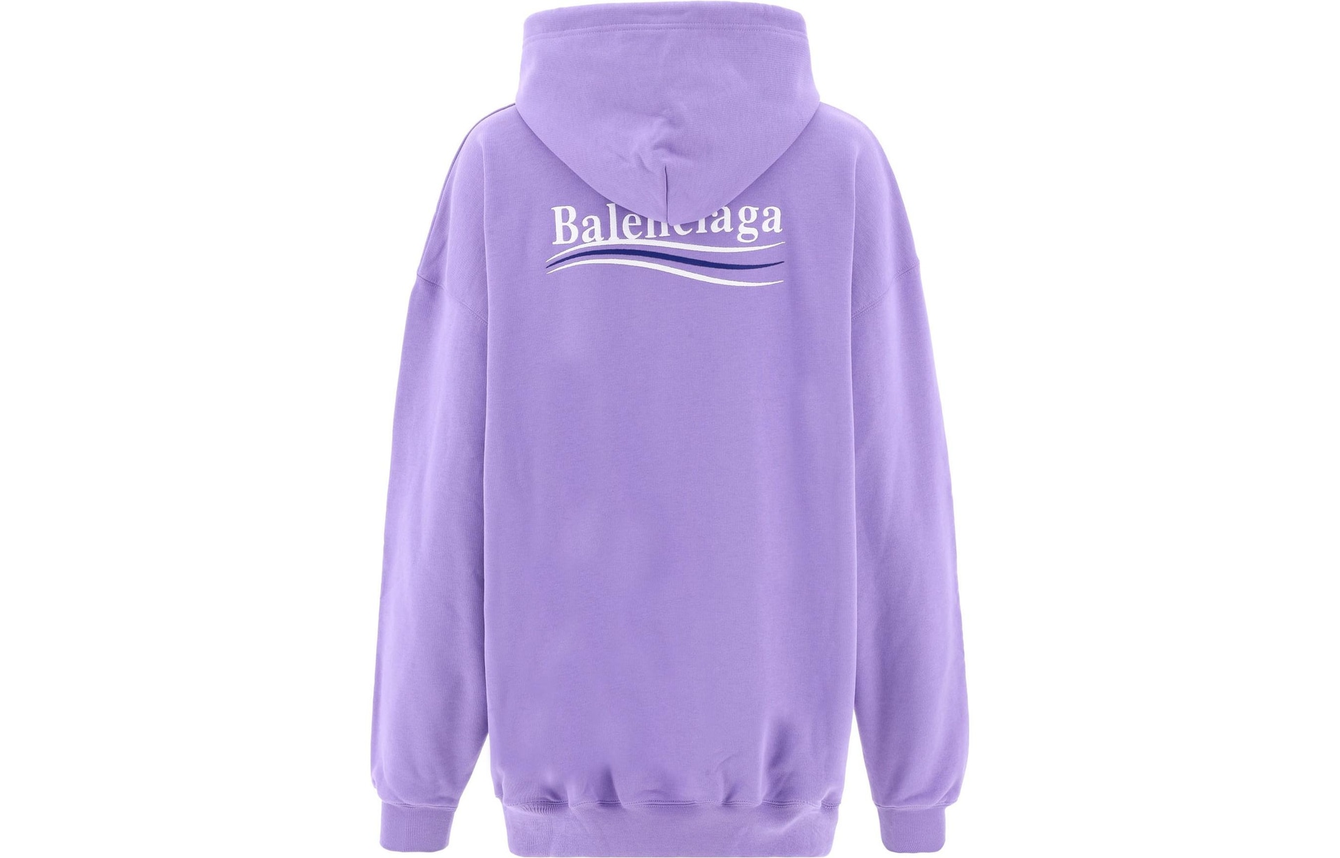 Balenciaga Logo Embroidered Hoodie Purple — фото 1