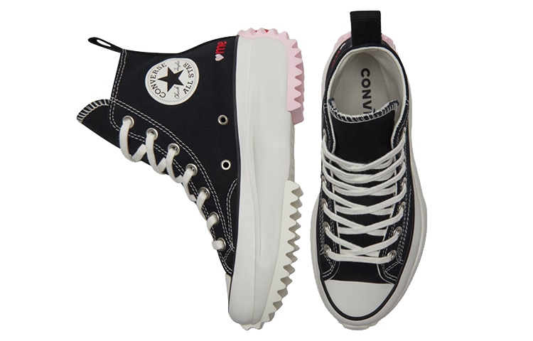 Converse Run Star Hike Black White Red — фото 8
