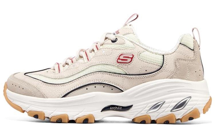 Skechers Arch Fit D'Llites White Brown — фото 4