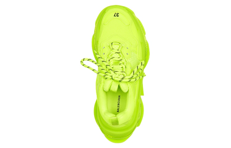 Balenciaga Triple S Clear Sole Fluorescent Yellow — фото 10