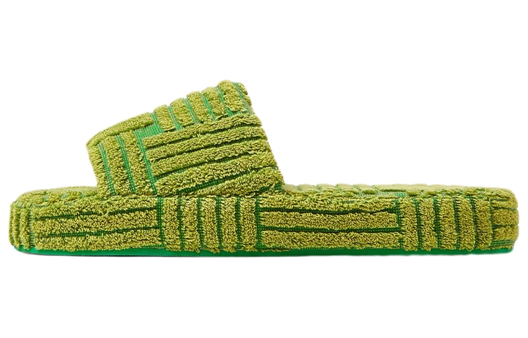 Bottega Veneta Resort Sponge Slides Green — фото 5