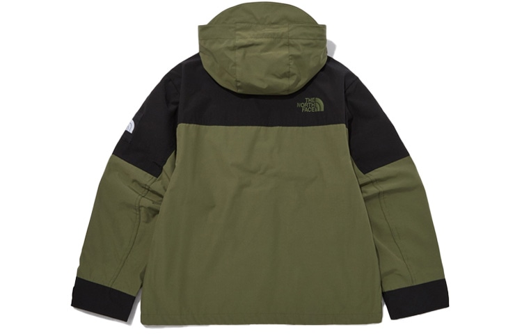 The North Face Logo Print Zip Jacket Military Green — фото 1