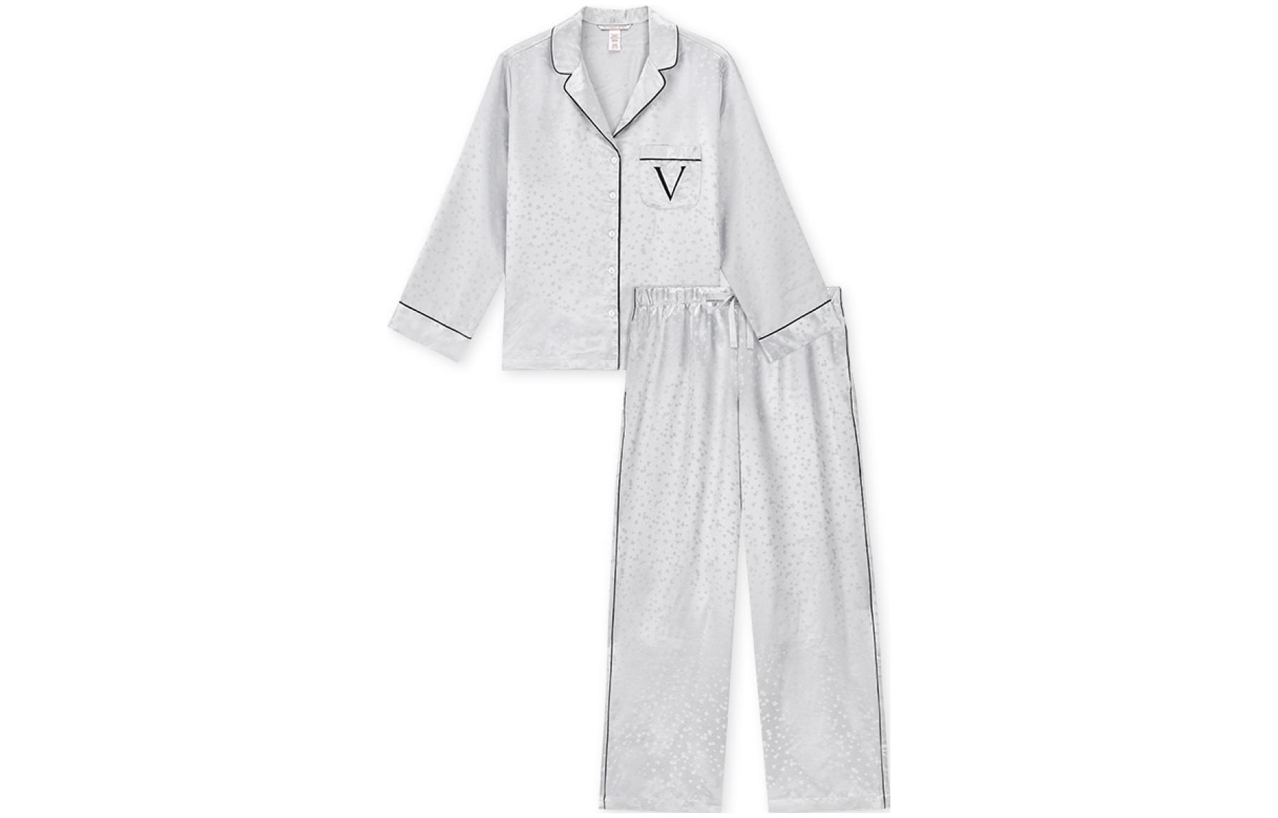 Victoria'S Secret Moonlight Silk Pajama Set