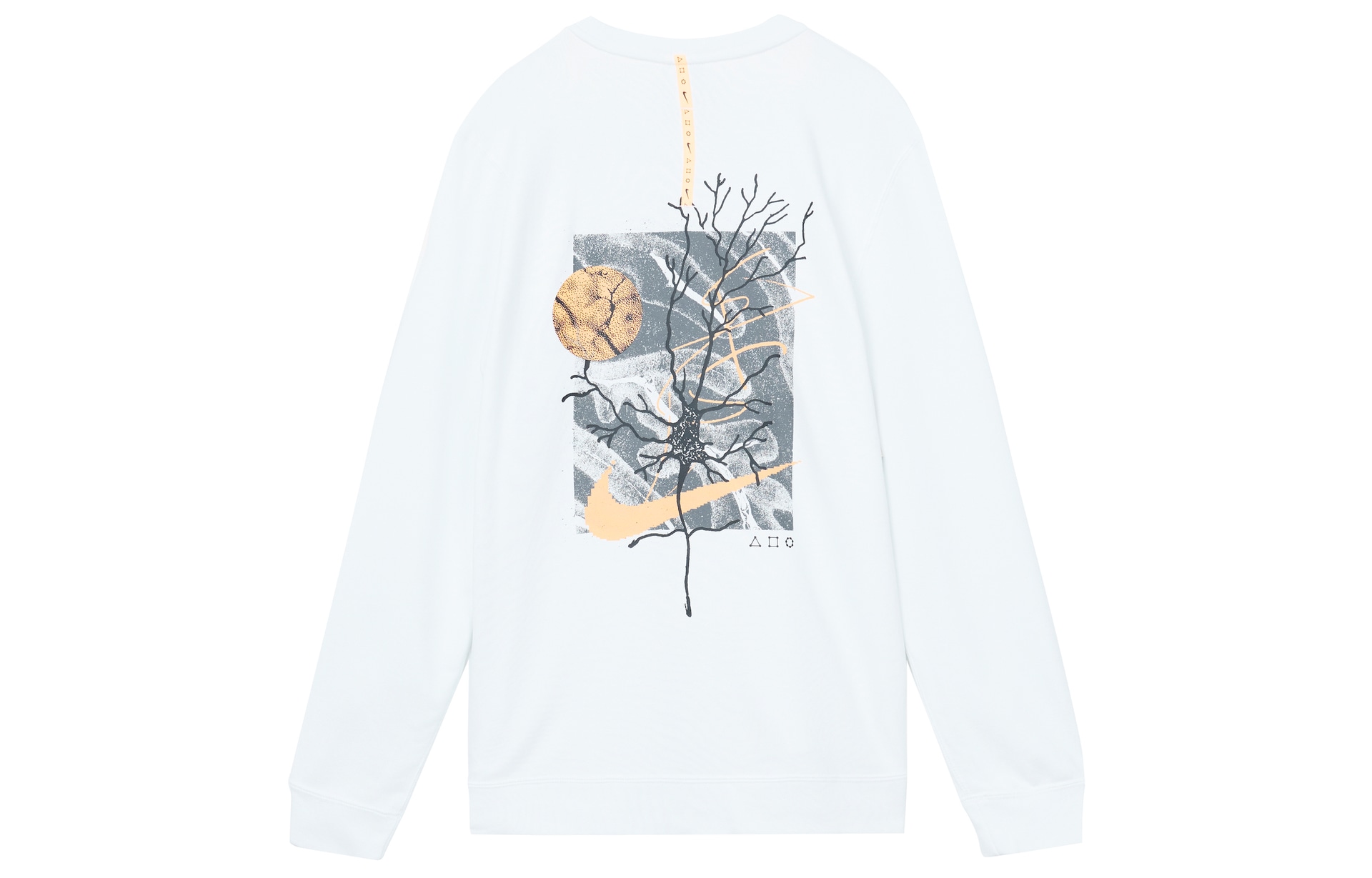 Nike Logo Crewneck Sweatshirt White — фото 1