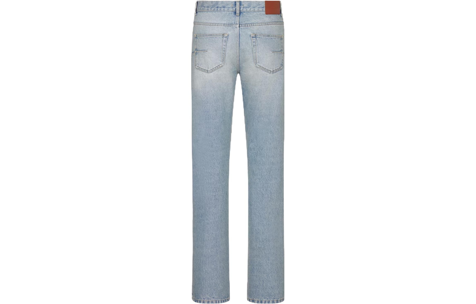 Dior Washed Straight Jeans Light Blue — фото 1