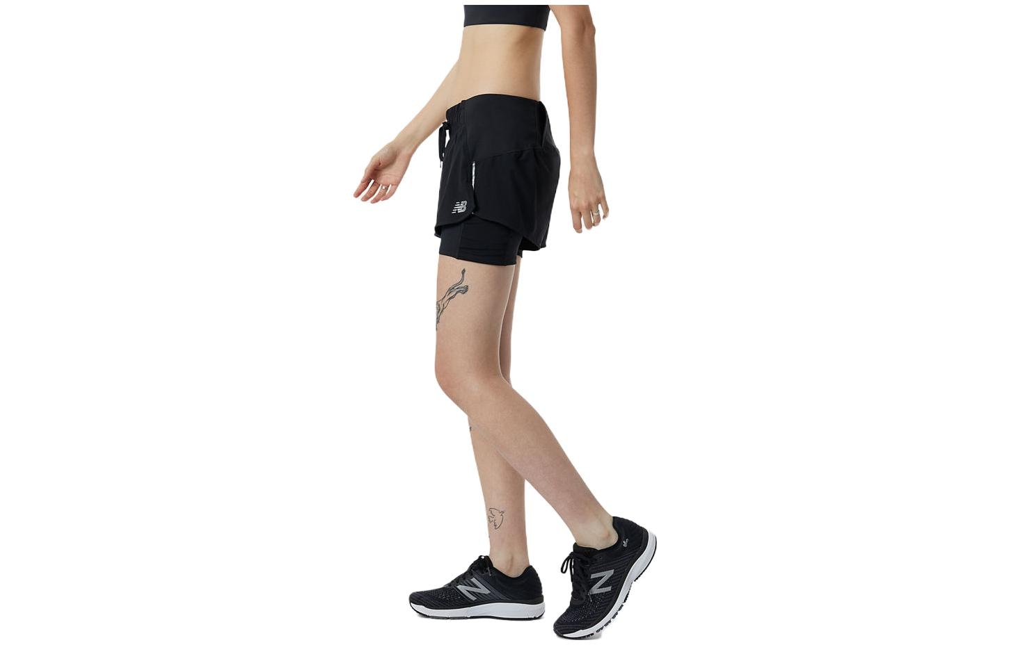 New Balance Impact Run 2in1 Short Black — фото 4