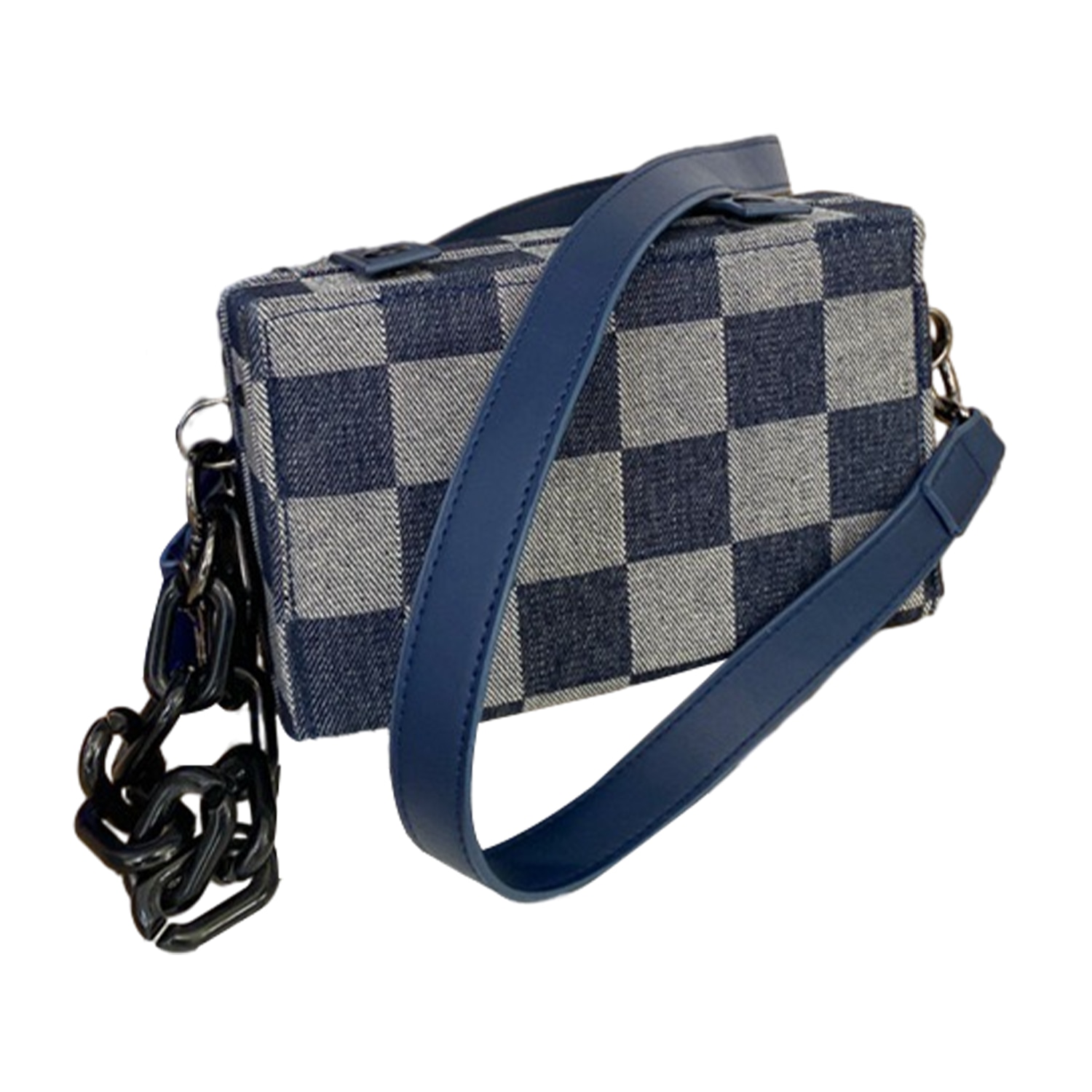 Slazenger Denim Checkerboard Shoulder Bag — фото 1