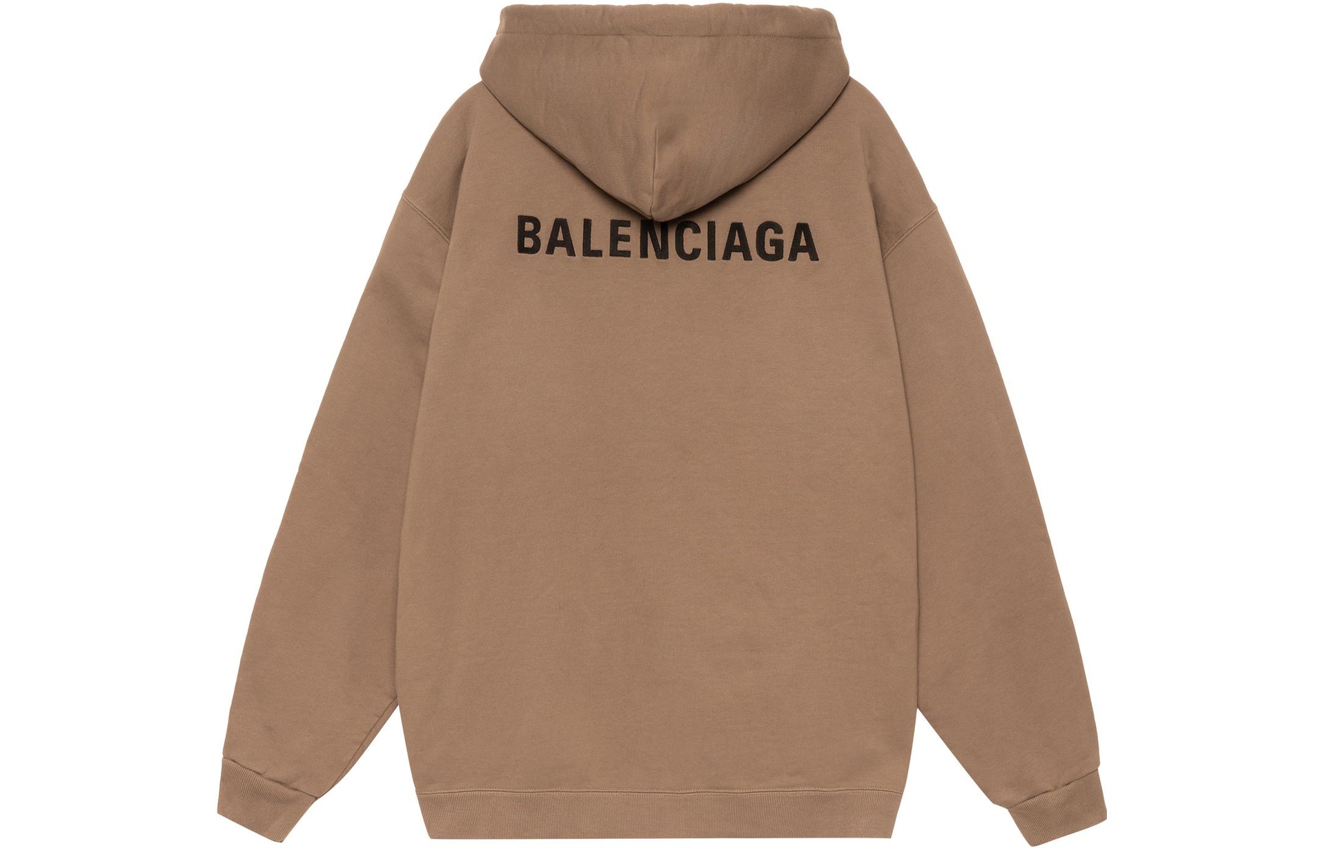 Balenciaga SS22 Logo Hoodie Brown — фото 1