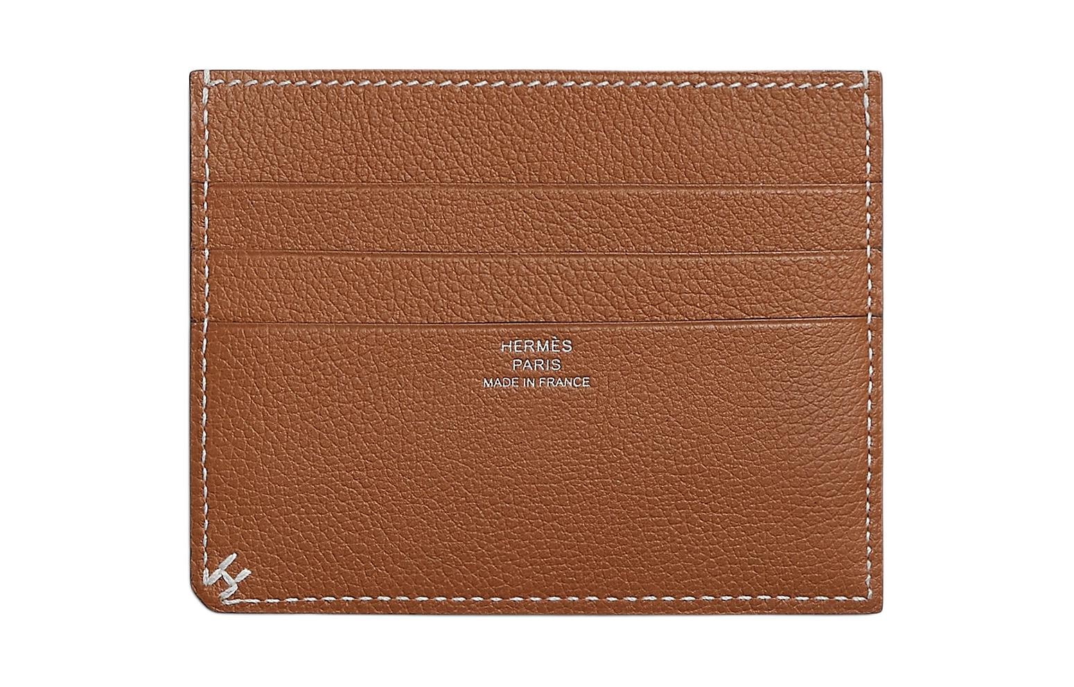Hermes H Sellier Card Holder Gold — фото 1