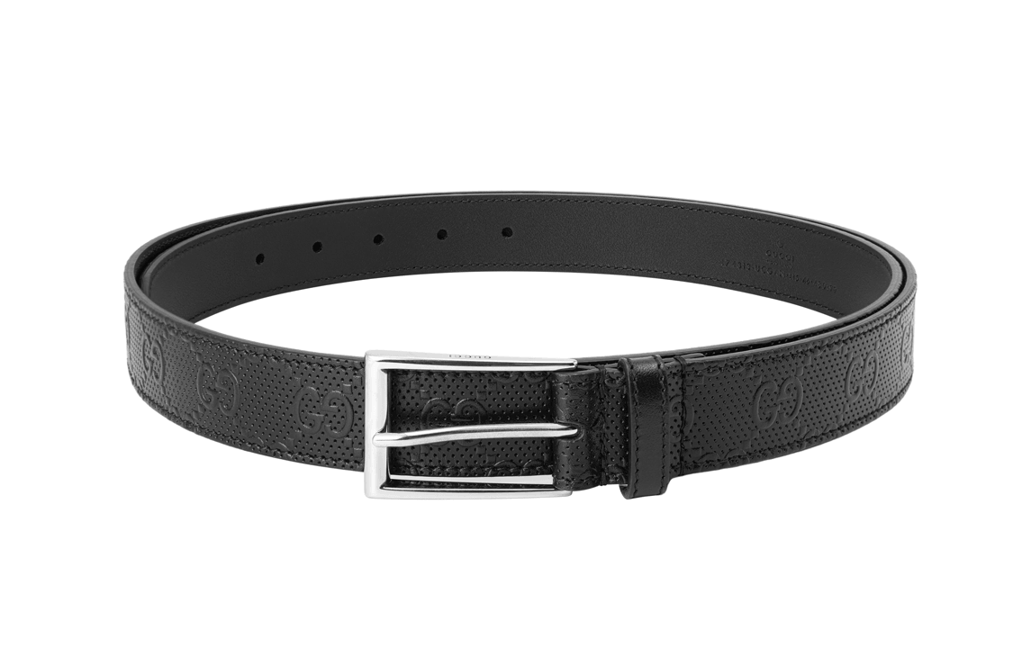 Gucci Leather Belt Black — фото 3