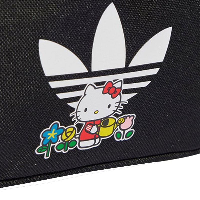 Adidas Originals Trefoil Logo Waist Bag Kids Black — фото 4
