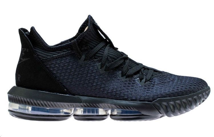 Nike Lebron 16 Low Triple Black 16 — фото 6