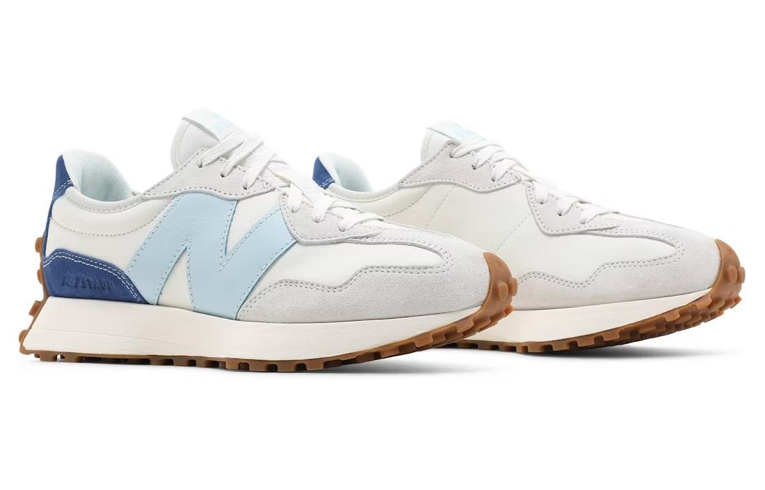New Balance STAUD x New Balance 327 White Blue — фото 7